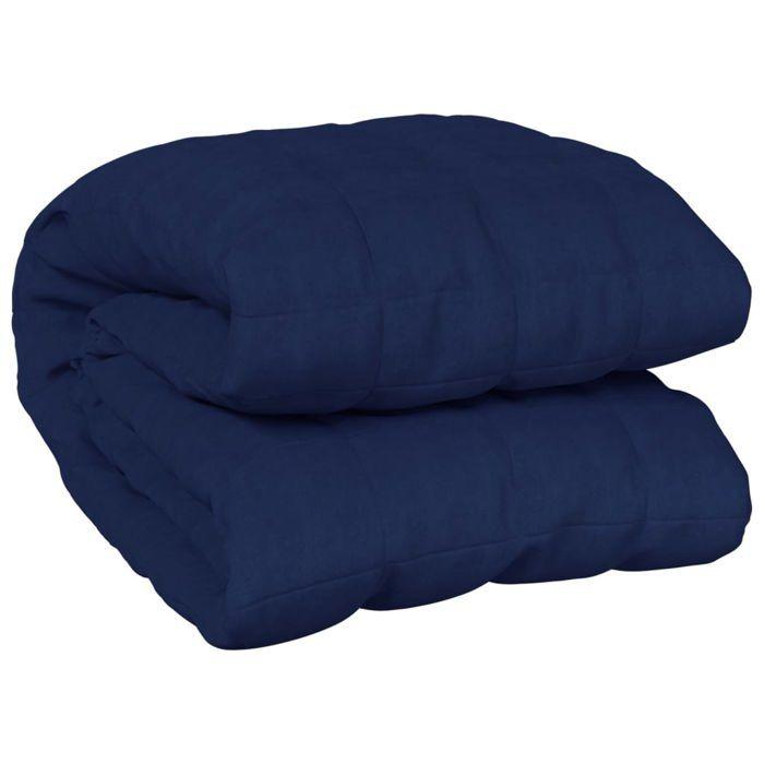 VidaXL Weighted Blanket Blue 120x180 Cm 5 Kg Fabric 350734