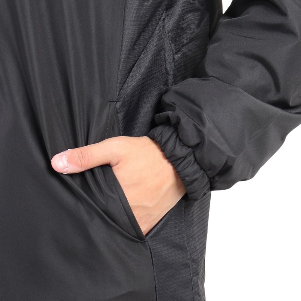 Mizuno Breath Thermo Training Warmer Size M Jacket, Moisture-Wicking, Heat-Generating, Water-Repellent, MC-LINE 32MEA630, Black/Gold,