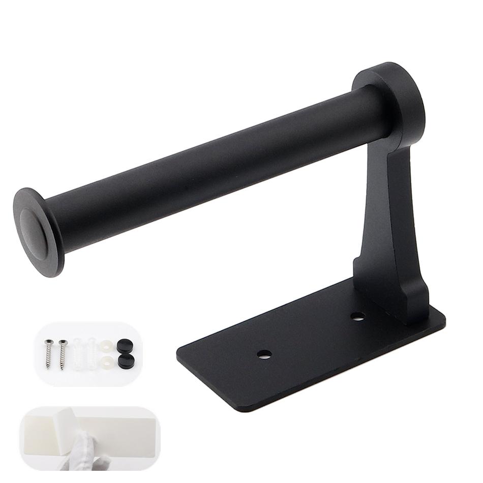 Suport Adeziv pentru Hârtie Igienică pentru Bucătărie Baie Aluminiu Auriu Mat Negru Argintiu Suport WC pentru Hârtie Prosop Agățător Rulou de Hârtie Raft