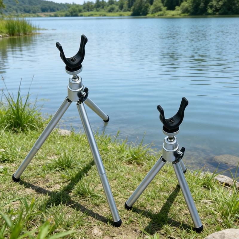 Quick Setups Foldable Fishing Rod Holder Make Of Rustproof Aluminum Perfect For Lake River Ocean Universal Rod Brackets