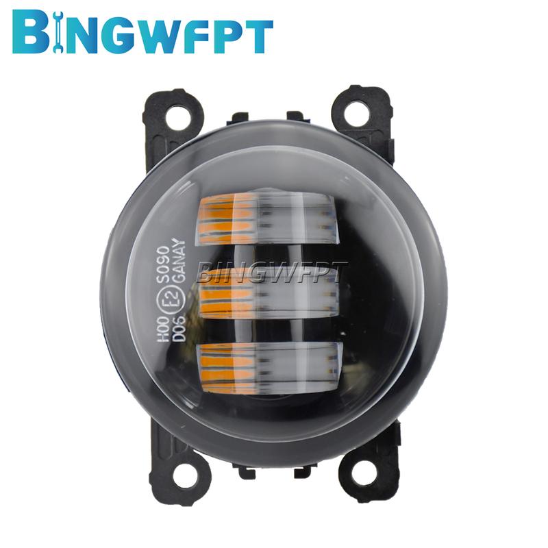 1Pair Fog Light For Jeep Cherokee KL 2014 2015 2016 Fog Lamp Assembly H11 LED 12V Headlights Daytime Running Light