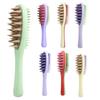 Double-sided Shampoo Brush Long Handle Scalp Massager Comb Men Women 2-in-1 Hair Scrubber Fine Wide Teeth Detangling Brush