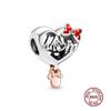 Charms camaleonte adatti a braccialetti originali alla moda in argento 925 con zircone, perlina a forma di polpo e tartaruga, ciondolo a forma di farfalla e lucciola, fai da te per realizzare gioielli