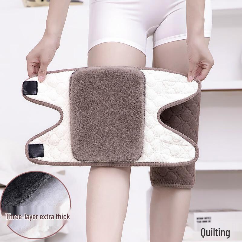 Miling Warm Quilted Knee Pads with Velcro