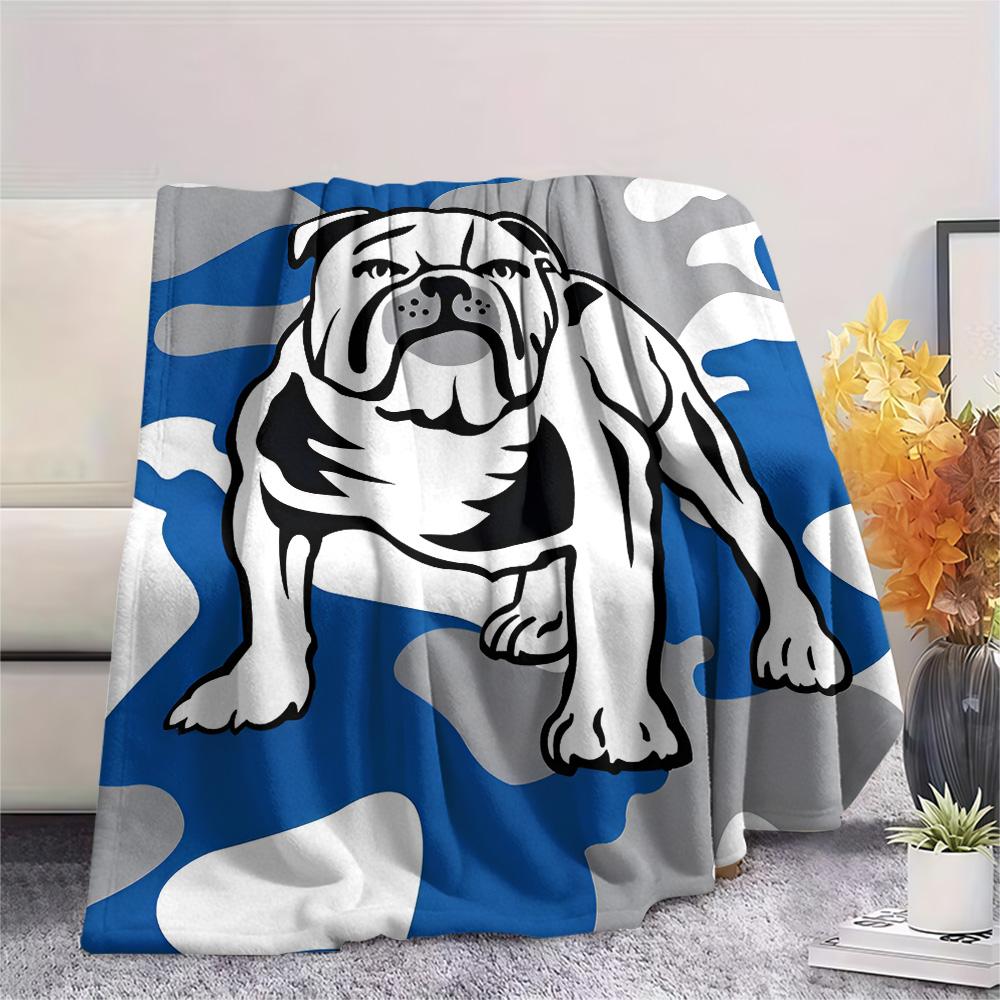 Canterbury Bulldogs Print Flannel Blanket, High quality Comfortable for All Seasons, Home Decor, Warmth and Comfort, Perfect for Christmas Gifts 80cm x 120cm