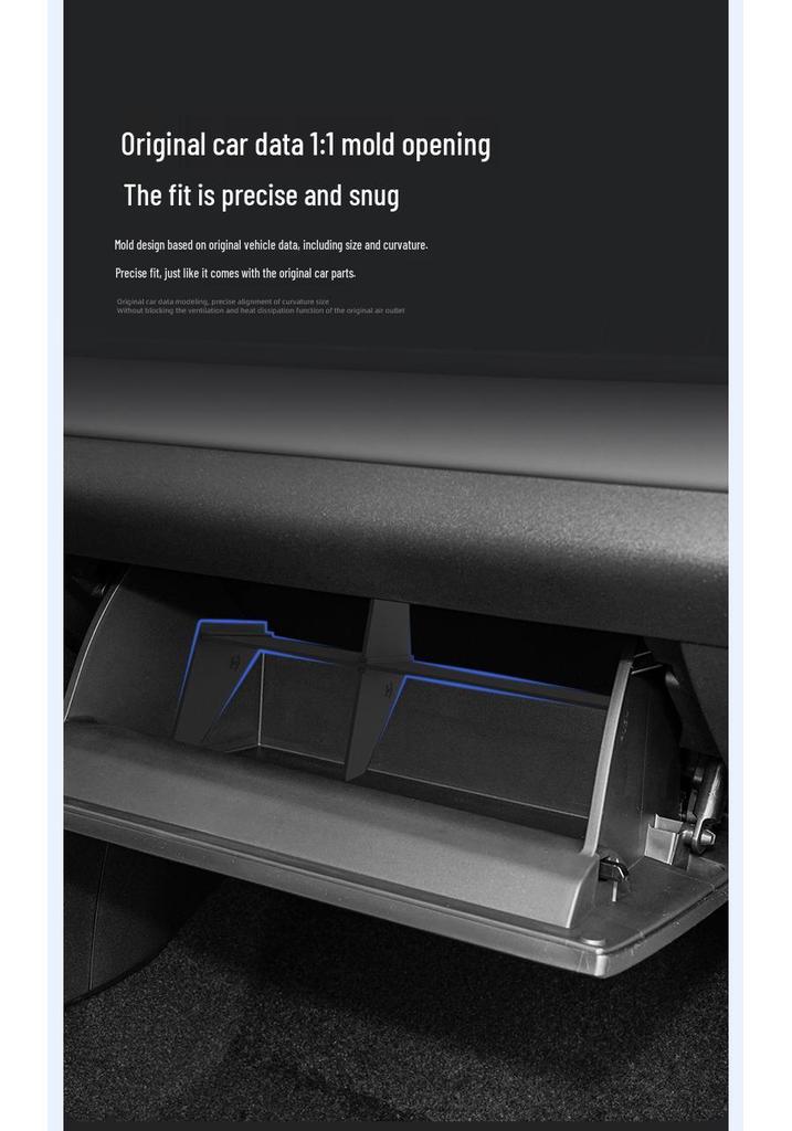 RAV4 Rongfang Wildlander Glove Box Divider: Passenger Side Storage Accessory for 26 Models.
