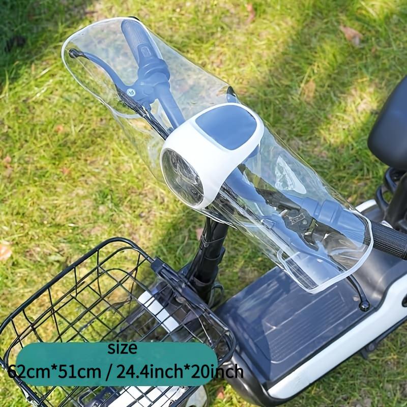 1 Stück Elektrofahrzeug Front-Regenabdeckung, Mittelkonsolen-Armaturenbrett Universale Lenkerabdeckung, Outdoor-Fahrradausrüstungsabdeckung