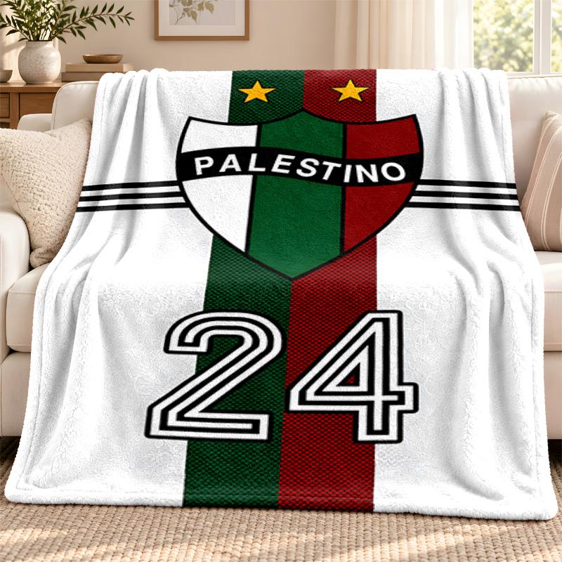 Club Deportivo Palestino blanket Flannel Blanket Soft Cozy Plush Throw for Sofa Bed Lightweight Home Decoration Outdoor camping