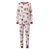 Cartoon Christmas Family Matching Outfits Parent-child Santa Claus Adult Kids Loungewear Elk Sled Skiing Xmas Sleepwear Winter