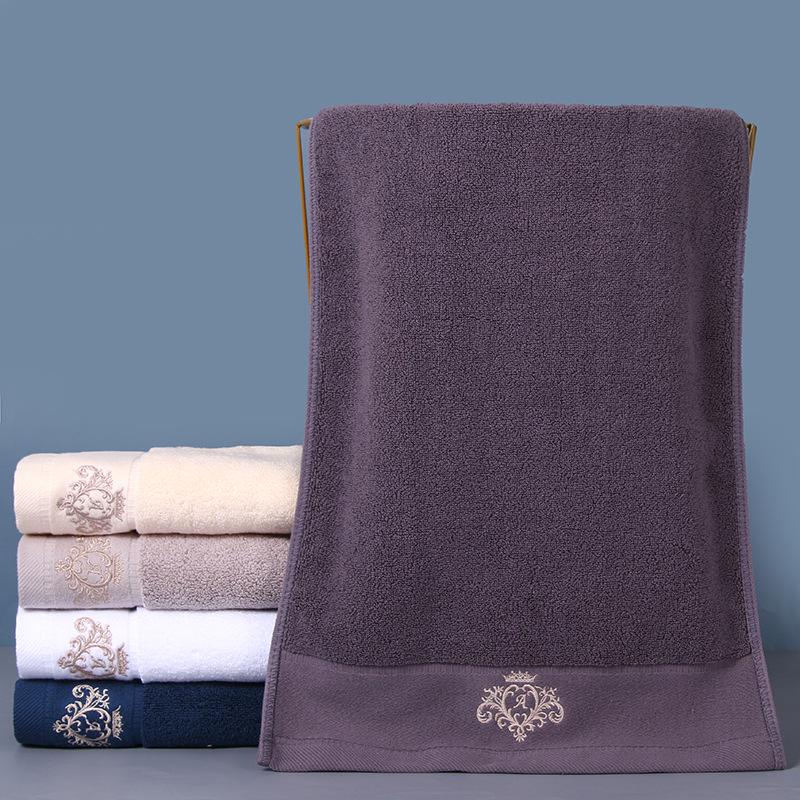 High-Quality Embroidered Astronaut Pure Cotton Towel - Thick, Absorbent, and Ideal for Adults