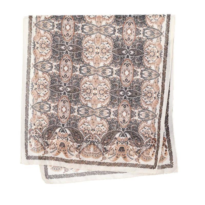 Fashion Women's Large Size Cotton and Linen Scarf Fashion Spring and Summer Scarf Sunscreen Beach Towel