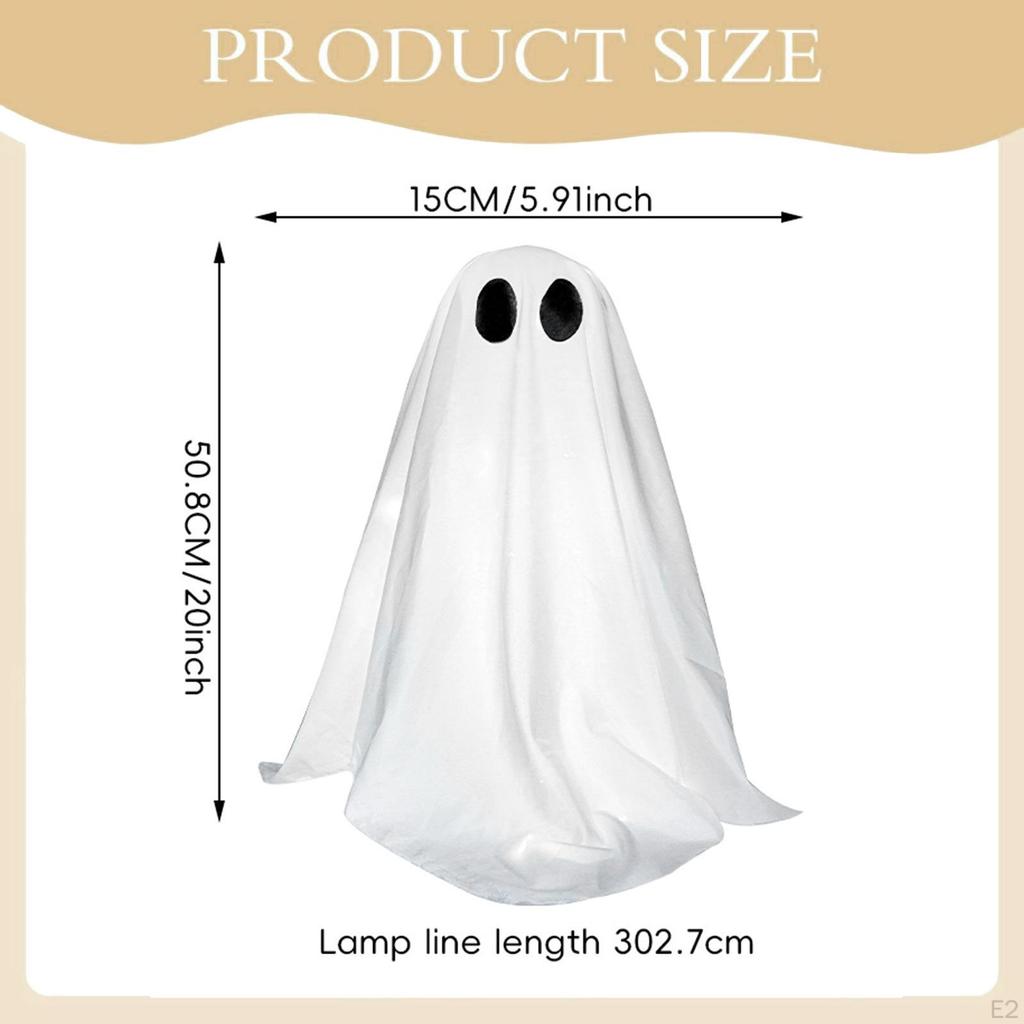 Light Up Halloween Decoration with Lights Cute Decorative Scary Decor for Home Living Room Fireplace