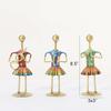 Artizanat Muzician Vintage (Set de 3) | Decor pentru casă pentru sufragerie | Decorațiune interioară | Piesă de expoziție decorativă cu figurine de muzicieni (multicolor)