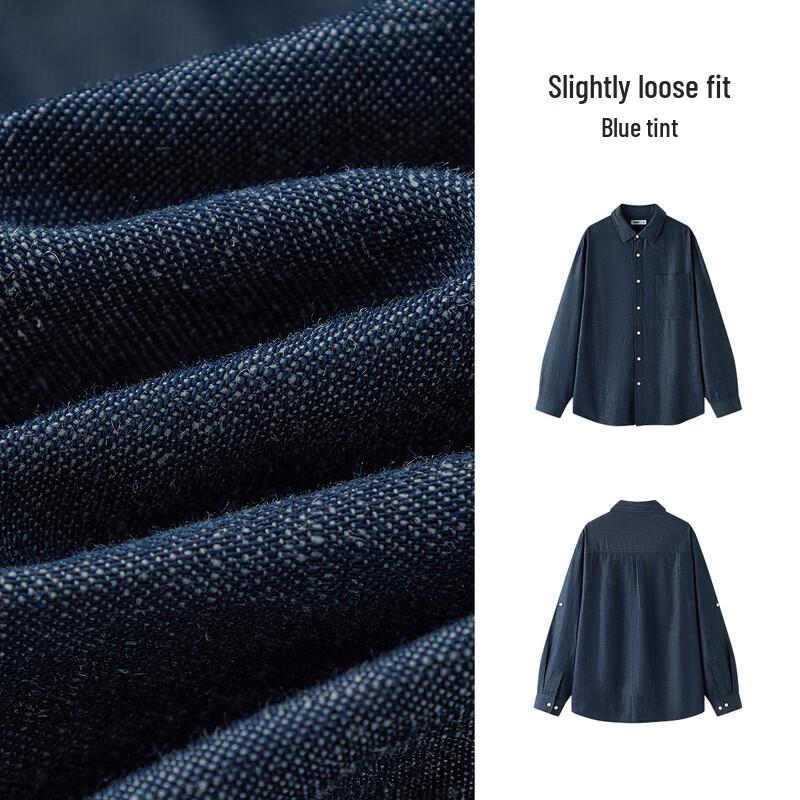 Semir Men's Cotton Linen Casual Long Sleeve Shirt