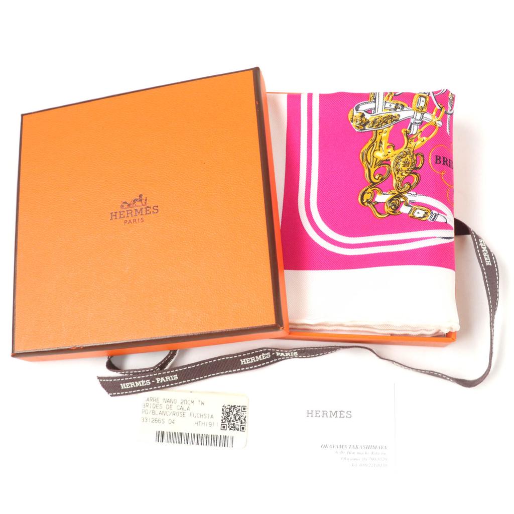 Pristine HERMES scarf BRIDES de GALA Brides for ceremonies silk Women Used