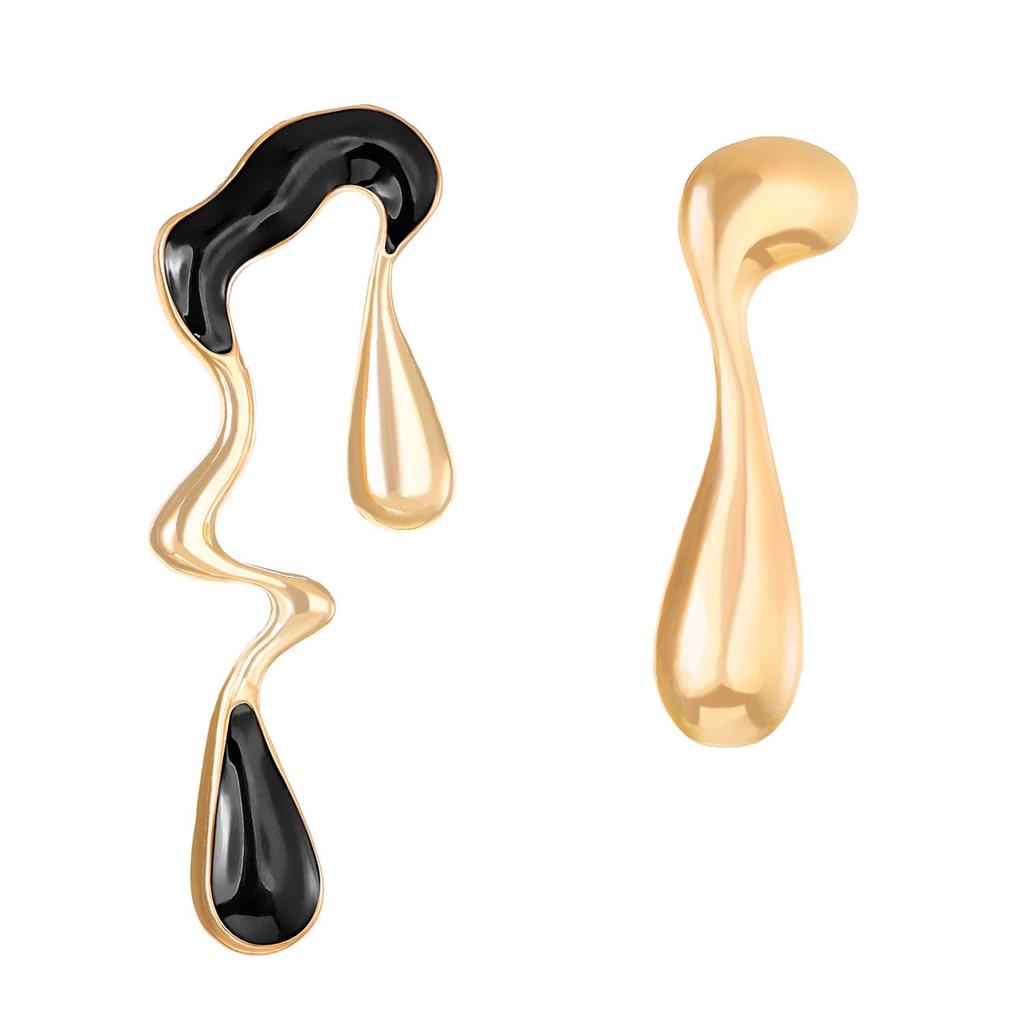 Geometric Water Drop Stud Earrings: Modern, Sweet & Cool Design