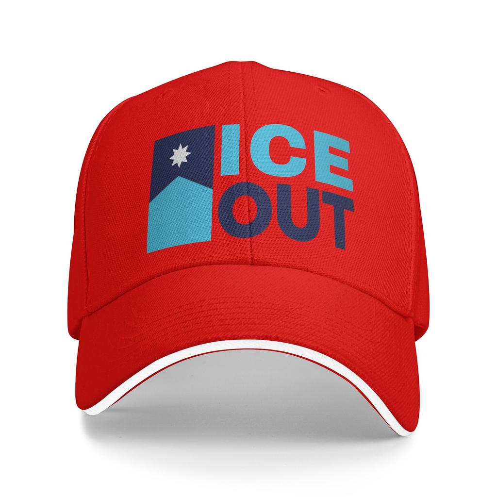Ice-Out Baseball Cap Stylish Trucker Hat Summer Unisex-Teens Outdoor Sport Baseball Caps