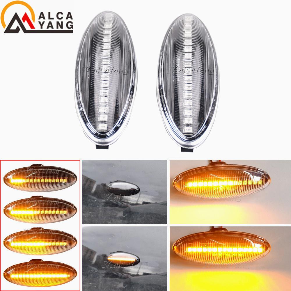 2 pieces Led Dynamic Side Marker Turn Signal Lights Sequential Blinker For Toyota Yaris Mk2 P9 RAV4 Mk3 ACA3/ALA3 Auris Mk1 E15