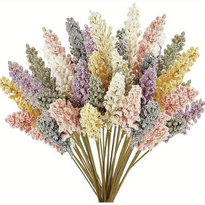 12pcs Multicolor Artificial Flowers Suitable for Home Wedding Party Office Autumn Thanksgiving Christmas Celebration DIY Bouquet, Photography Props
