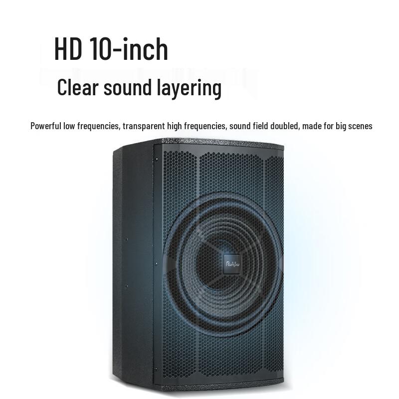 Runpu Professional Dual 10-inch Passive Conference Speaker (CN version)