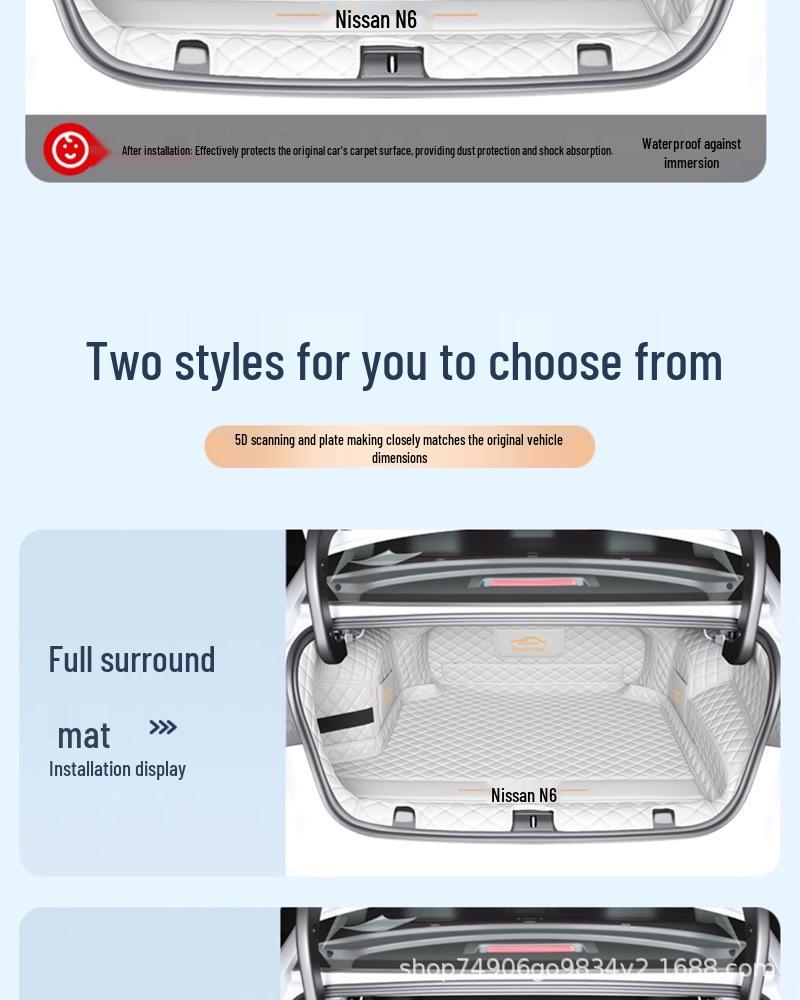 2026 Nissan N6 Full Coverage Trunk Mat - New 180PRO Interior Accessory