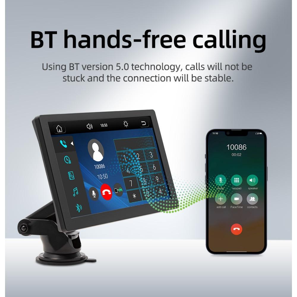 Reakosound 9" Smart Display Wireless CarPlay and Android Auto Smart Screen AI Voice Netflix YouTube Support 2 Easy To Install Brackets