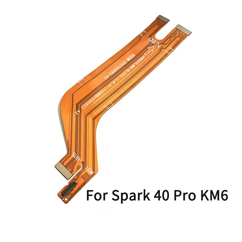 For Tecno Spark 40 Pro KM6 Main Board Connector USB Board LCD Display Flex Cable Repair Parts