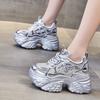 Mesh breathable durian sole dad shoes women's shoes summer new thick sole inner height increase comfortable breathable hole sandals