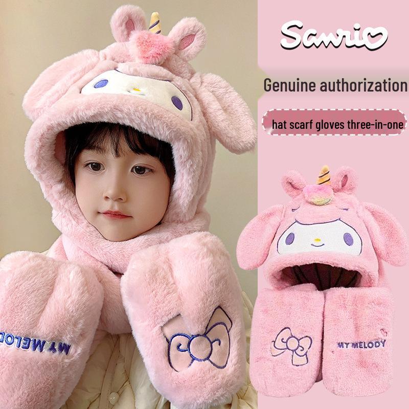 Children's Cartoon Knit Wool Hat with Ear Protection 