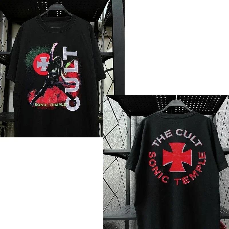

Heavy Metal Band The Cult Short Sleeve Graphic Print T-Shirt Men Women Cotton Loose Casual Oversized Summer New Tee Harajuku Streetwear Hio Hop Top XXXL