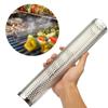 Steel BBQ Grill Cold Smoking Tube BBQ Smoke Generator Steel Mesh Smoker