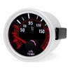 New 52mm Smoke Len Pointer Boost Gauge -1~0~2 BAR Turbo Boost Meter White LED Oil Pressure Tachometer Universal For 12V Auto Car