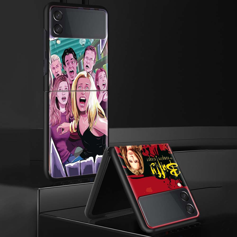 Buffy the Vampire Slayer Phone Case For Samsung Galaxy Z Flip 7 6 5 4 3 5G Shockproof Cover Z Flip7 Flip6 ZFlip5 Flip3 Flip4 Lux