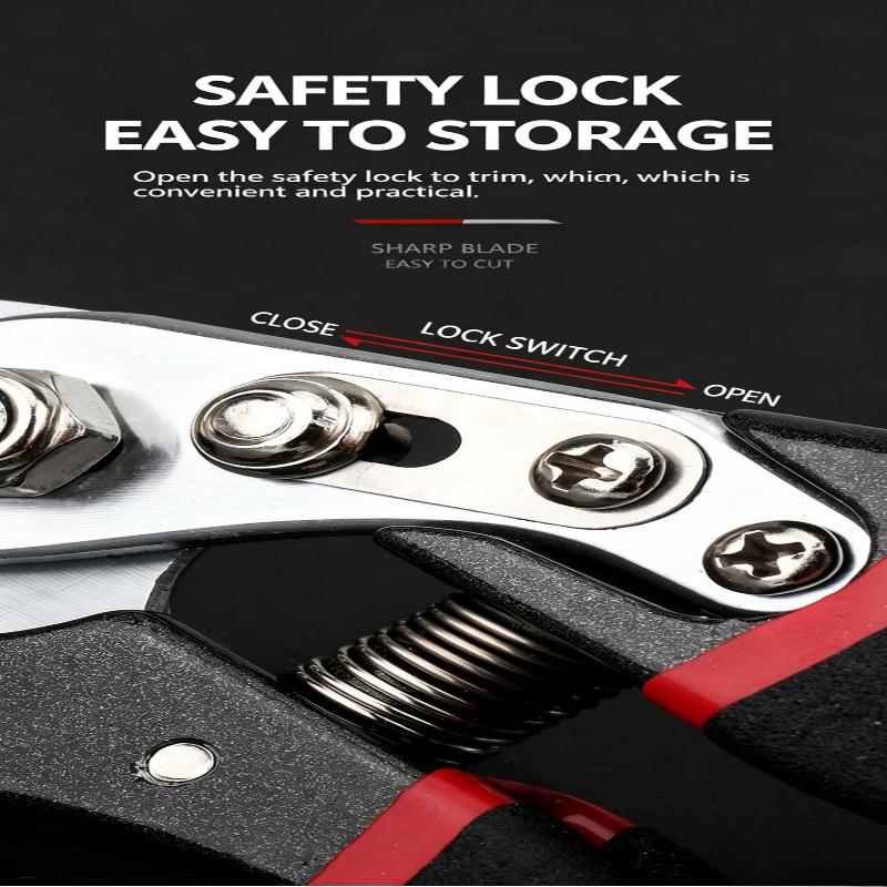 Professional Titanium Bypass Pruning Shears Heavy Duty Garden Clippers Garden Scissors With Ergonomic Non-Slip Grip, Sharp Sk5