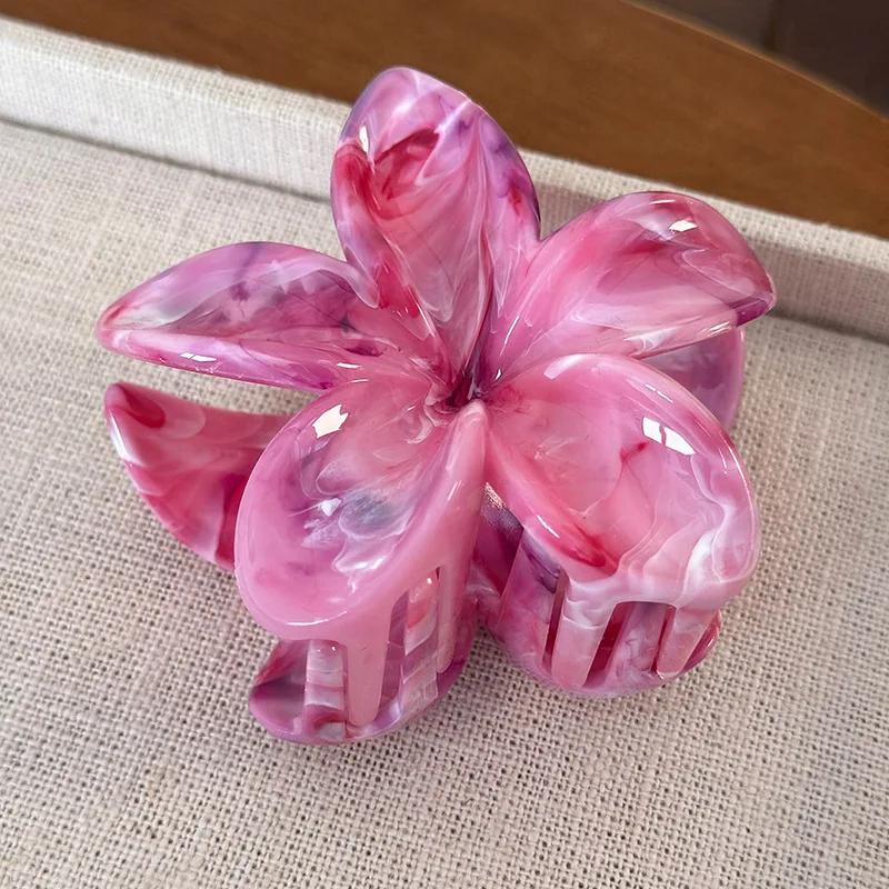 Flower Hair Claw Clip for Women Fashion Hair Clips Crab Clamp Barrettes Girls Hair Accessories Summer Shark Hairpin Headwear 1pc