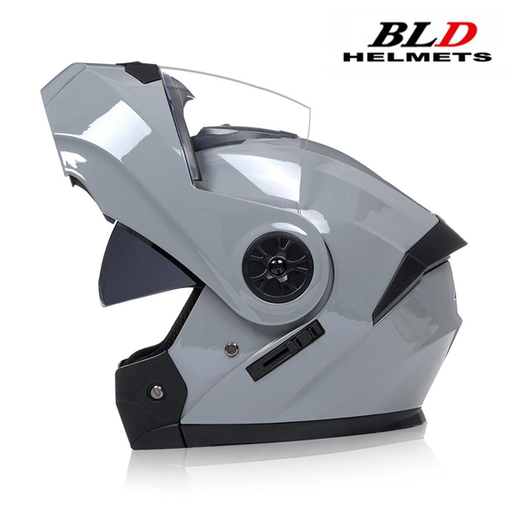 Dual Lens Helmet Flip Motorcycle Helmet ModularFashion Latest Moto Interior Visor Safety Voyage Racing Men Women DOT Approved