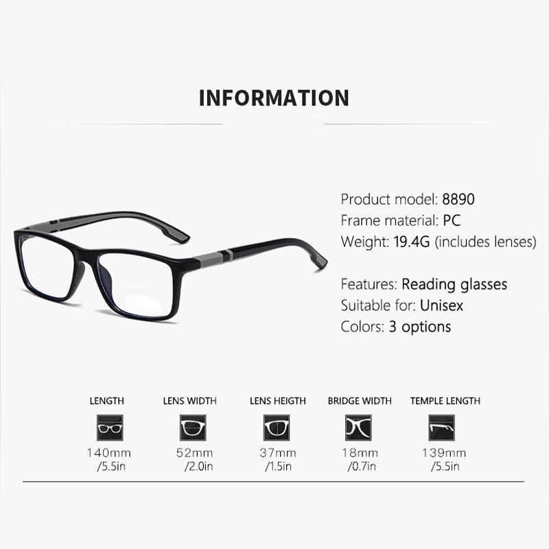 Automatic Po-sensitive Color-changing Fashionable Presbyopic Glasses with Blue Light Protection As