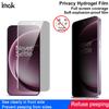 For OnePlus 15 5G Glass IMAK Anti-peeping Hydrogel Film 3th Generation Full Coverage Screen Protector