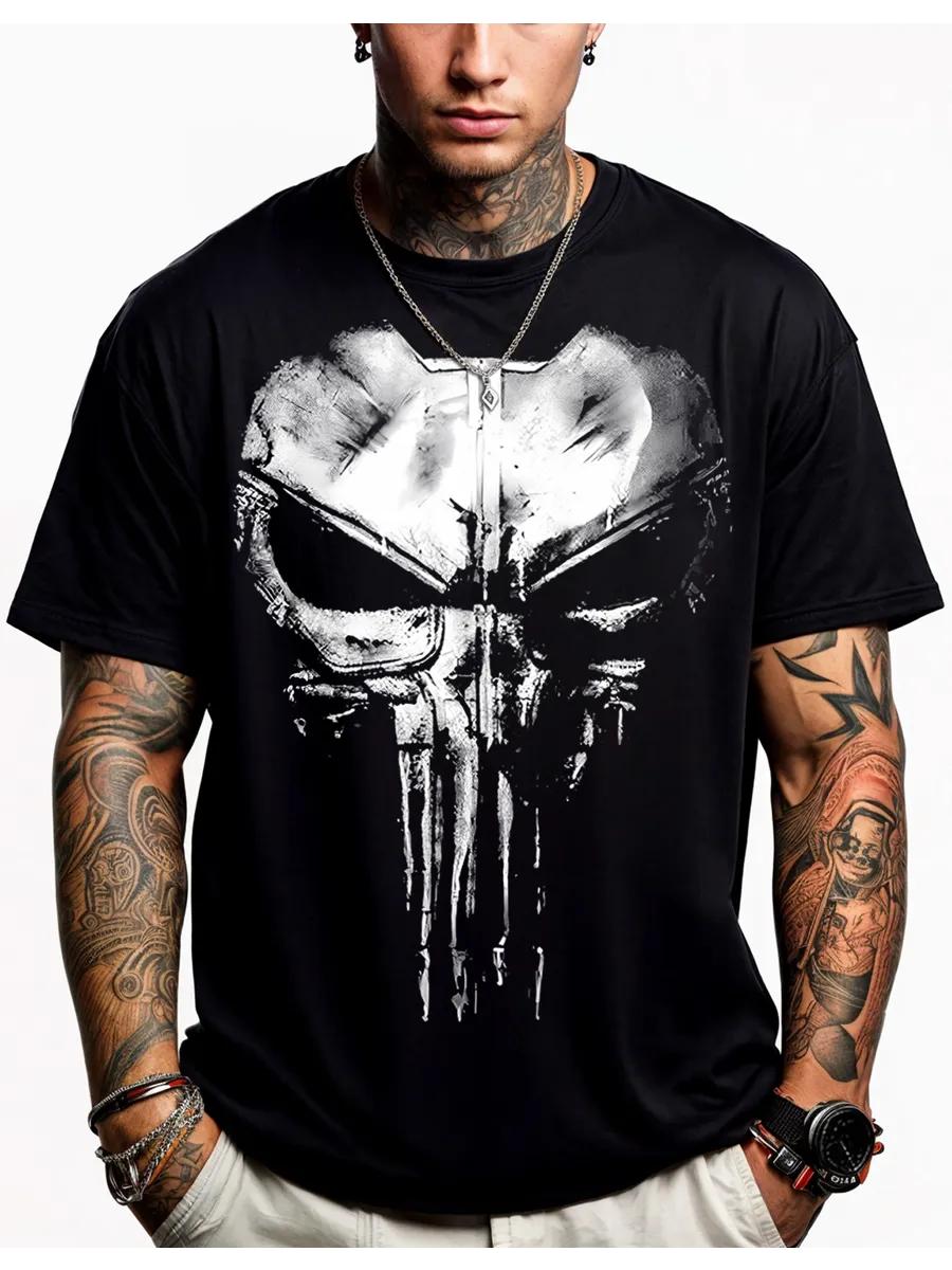 T-shirt with flowers print 4XL