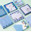 80 Sheets Bear Sticky Notes Cute Cartoon Self-stick Memo Note Memo Pad For School Classroom Office Notebook Kawaii Stationery