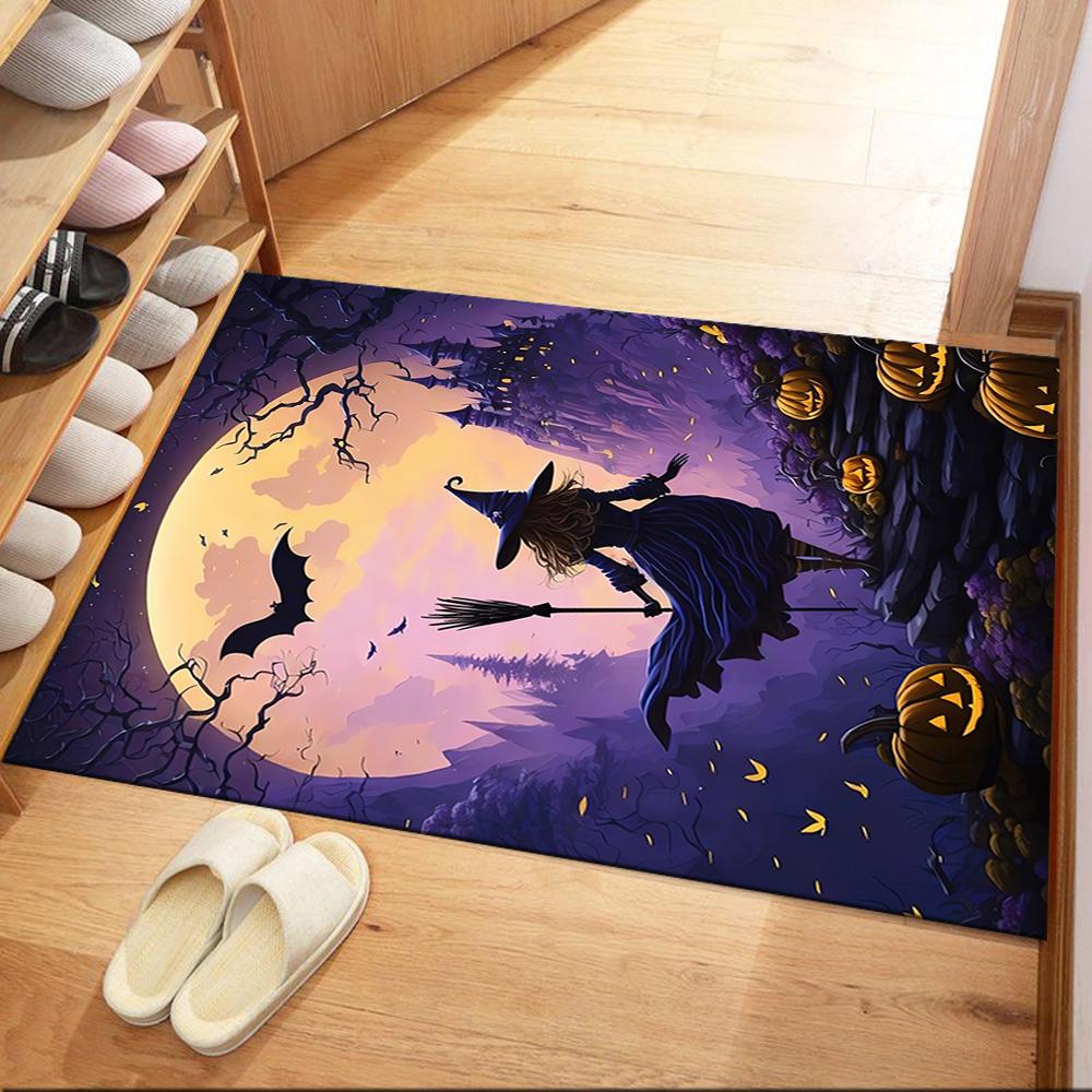 Spooky Halloween Night Floor Mats for Living Room, Bedroom and Room Decoration Are Suitable for Gifts.