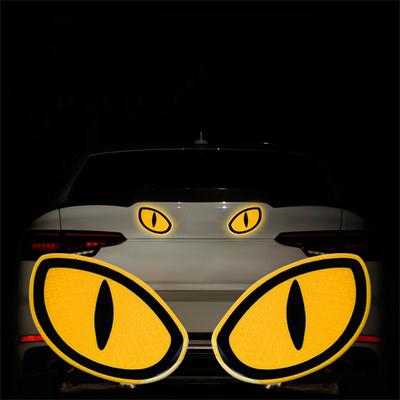 Car Sticker Universal Portable Environmentally Friendly Glue Car Accessories Reflective Stickers For Safety Tips Durable