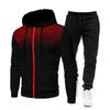2024 Men's Winter Sports Casual Fitness Fashion Suit With Dots Hoodie Sweatshirt And Pants