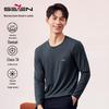 Septwolves Men's Thermal Round Neck Long Sleeve Base Layer Top