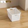 Multifunctional Plastic Desktop Storage Basket with Right Angle Partition