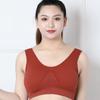 Plus Size Bras No Steel Ring Bra Vest Type Anti-sagging Gathered Mother Bra Sports Underwear