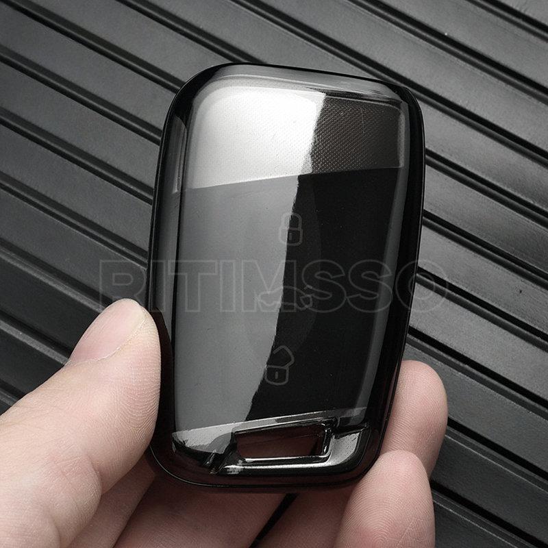 Geantă de husă pentru chei de mașină, transparentă, moale, TPU, pentru VW Volkseagen Passat B8 Magotan pentru Skoda Superb A7 Kodiaq Seat Shell Fob