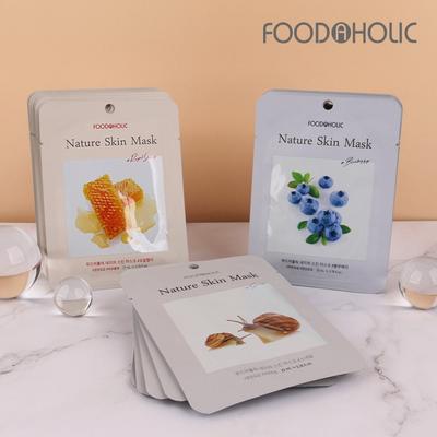 (30 Sheets) Nature Skin Nutrition Mask Pack (Snail. Berry. Royal)
