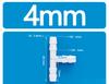 Plastic PP/PE  Equal Diameter Tee T-shaped Variable Diameter Connector Plastic Connector Pagoda Tee Hose Barb  Connector
