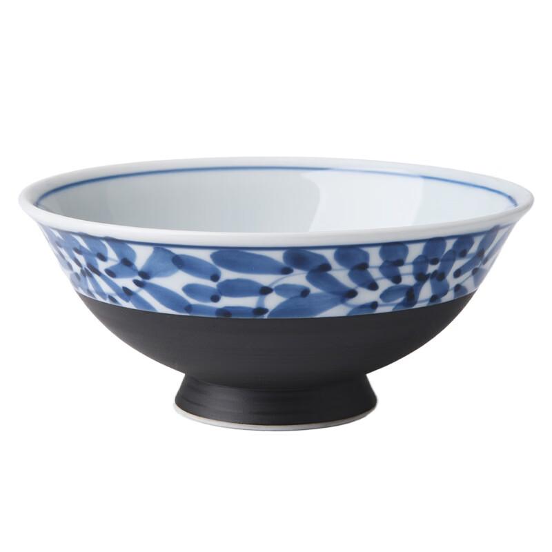 Vintage Japanese Arabesque Ceramic Rice Bowl